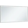 Produktbild: Keuco Royal Lumos Lichtspiegel 14598135003 1400x650x60mm, 90+77 Watt, schwarz-eloxiert, Spiegelheizung