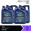 Produktbild: Aral SuperTronic K 5W-30 VW Renault Mercedes BMW Motorenöl 4x4 Liter = 16 Liter