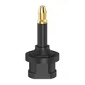 Produktbild: ODT-Adapter, Toslink-Buchse - goldener optischer Stecker, 3,5 mm