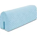 Produktbild: Bettkantenschutz für Kinderbetten 90 cm - Schutz für Bettrahmen Kantenschutz Kinder Babybett Blau Minky - Blau