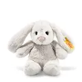 Produktbild: Steiff Hoppie Hase 18 cm hellgrau, Plüschtier Hase mit Schlappohren, Soft Cuddly Friends, flauschiges Stofftier zum Kuscheln und Spielen, Kuscheltier für Mädchen und Jungen, waschmaschinenfest
