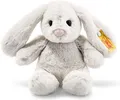 Produktbild: Steiff Hoppie Hase 18 cm hellgrau Plüschtier Schlappohren Soft Cuddly Friends
