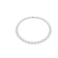 Produktbild: Swarovski Ariana Grande x Halskette, Rhodinierte Damenhalskette mit Kristallherzen in Klarem Pavé und Verschiedenen Schliffen, Länge: 38-45.6 cm, Breite: 2.1 cm