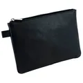 Produktbild: Alassio Reißverschlussbeutel 16,0 x 23,0 cm schwarz Leder, 1 St.