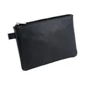 Produktbild: Alassio 42233 - Bank-Utensilientasche, Banktasche aus Leder mit Reißverschluss, Transporttasche für Münzen, Geldscheine und Wertsachen, Money Pouch, Multifunktionstasche ca. 23 x 16 cm, schwarz
