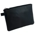 Produktbild: Alassio Reißverschlussbeutel 16,0 x 23,0 cm schwarz Leder, 1 St.