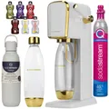 Produktbild: NEU Wassersprudler Sodastream Art Gold, Thermosflasche Fizz&Go 900 ml, Beige