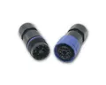 Produktbild: world-trading-net DIN-Stecker Steckverbinder-Paar, 5-polig, IP68, max 4,0mm²