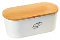 Produktbild: Kesper | Brotbox, Material: Kunststoff, Buchenholz, Maße: 33,5 x 18 /Höhe: 14 cm, Farbe: Weiß, Braun | 85090