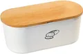 Produktbild: Kesper | Brotbox | Kunststoff & Buchenholz | 33,5x18x14cm | Weiß & Braun