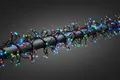 Produktbild: Konstsmide 3860-500 Cluster Büschel Lichterkette Außen IP44 7,7m bunt 364 LEDs