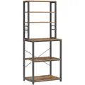 Produktbild: Regal Schwarz/ Graubraun ca. 60x167x40 cm