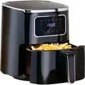 Produktbild: alpina Airfryer 4.5L - Heißluftfritteuse 1-4 Personen - Air Fryer mit digitalem Touchscreen - einstellbare Temperatur 80 bis 200 Grad - Timer-Funk... - Schwarz