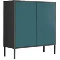 Produktbild: Mid.you Kommode Mailand Typ 4 + MF, Anthrazit, Petrol, Holzwerkstoff, 3 Fächer, 79x86x33 cm, erweiterbar, stehend, Wohnzimmer, Kommoden & Sideboards, Kommoden