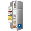 Produktbild: Exquisit Kühl-Gefrierkombination, Kühlschrank mit Gefrierfach, 206 Liter, 4-Sterne-Gefrierfach, 55 cm Breit, Freistehend, KGC5270-45-040E inoxlook - Silber