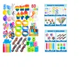 Produktbild: 60 Stück Kindergeburtstag Set - Spielzeug, Partygeschenke