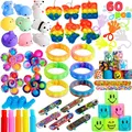 Produktbild: 60 Stück Mitgebsel Set für Kindergeburtstag - Fidget-Spielzeuge & Goodie Bags