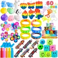 Produktbild: 60 Fidget Partygeschenke Set - Ideal für Kindergeburtstage und Klassenpreise