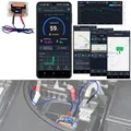 Produktbild: Lescars Kfz-Batterie-Wächter mit Standort-Suche, Bluetooth, App, 12V, IPX7
