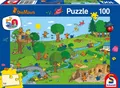 Produktbild: Schmidt Spiele Die Maus Spielpark Puzzle 100 Teile Kinder ab 6 Jahren Comic