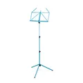 Produktbild: K&M 100/1 Notenpult Meerblau – Ausziehbarer Notenständer 62,5 - 124 cm - klappbare Notenablage, faltbares Metall-Stativ