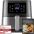 Produktbild: KLAMER Heißluftfritteuse XL 5,5l, Multifunktionale Heissluftfritteuse, ölfreie Fritteuse, 1700W Airfryer