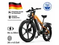 Produktbild: PIXAR E-Bike Mountainbike 26x4.0 CST Fatbike 16Ah Akku, Shimano 7-Gang Hydraulikbremsen, 7 Gang, Dualantrieb, 768 Wh, (Packung)