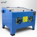 Produktbild: 15733/ Sandstrahlkabine 90 Liter Tisch Industrie Sandstrahlgerät Sandstrahlen