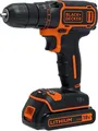 Produktbild: BLACK+DECKER Akku-Bohrschrauber 18 V BDCDC 18 inkl. Akku und Ladegerät 1,5 Ah