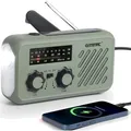 Produktbild: Notfall Radio, 3-Wege-Laden Emergency Radios, 2000mAh Akku Kurbelradio Solar ...