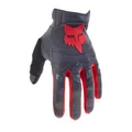 Produktbild: Fox Racing Dirtpaw Glove CE - Gepolsterte Knöchel, TPR-Schutz, verstellbare Passform, hoher Komfort, hohe Performance für MX & Offroad, Farbe: Grey/Red, Größe: M