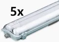 Produktbild: 5x V-TAC LED-Feuchtraum-Wannenleuchte LED Röhre VT-12023 (2x 18W, 4000K) Neu