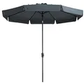 Produktbild: Madison Sonnenschirm Flores Luxe 300 cm Grau PAC2P014
