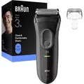 Produktbild: Braun Elektrorasierer Series 3+ CloseundComfortable Shave, 3000s, Trockenrasierer, grau