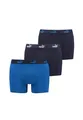 Produktbild: PUMA 3er Pack Elements Boxer Boxershorts Herren Unterwäsche sportliche Retro Pants, Farbe:Blue Combo, Bekleidungsgröße:L