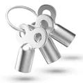 Produktbild: Fuchs Entlüftungsschlüssel | 3 Stück passend für alle Heizkörper | mit Ring zum Aufhängen | 5mm Zinklegierung Schlüssel zum Entlüften Lüften aller Heizungen möglich radiator key Entlüfter Heizung