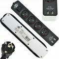 Produktbild: USB Steckdosenleiste 4fach 2x USB 1,5m Stromverlängerung H05vv-f