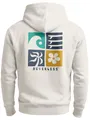 Produktbild: Neverless® Hoodie Backprint Herren Surfer Style Rückenaufdruck Icons Maritim Kapuzen-Pullover Männer Fashion Streetstyle Urban-Grey L