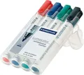 Produktbild: STAEDTLER Whiteboardmarker Lumocolor®, farbsortiert, Rundspitze: 2 mm, 4er Set 62685