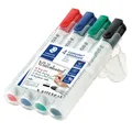 Produktbild: (1,61€/Stück) Whiteboardmarker 351 4er Box Staedtler mit Rundspitze