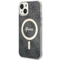 Produktbild: Guess Hardcase IML MagSafe Hülle für iPhone 15, schwarz