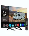 Produktbild: STRONG SRT32HG4723C 32'' HD TV - DVB-S2/C/T2, 12V Ideal für Wohnmobile, Küche, Schlafzimmer, Boot, 2 HDMI Anschlüsse + 1 USB-Anschluss + Mini-AV + Antennen/Satellitenanschluss - Schwarz