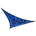 Produktbild: Perel SONNENSEGEL MIT LED-STERNENHIMMEL - DREIECKIG - 3.6 x 3.6 x 3.6 m - DUNKELBLAU (3.6 x 3.6 x 3.6 m) (GSS36MLEDSKY)