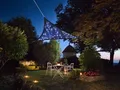 Produktbild: Sonnensegel mit 100 LEDs, Sternhimmel, Dreieck - 3.6 x 3.6 x 3.6 m - blau