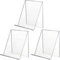 Produktbild: Buchständer, 3 Stück Buchhalter, Buchaufsteller Acryl Ständer, Prospektständer,
