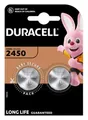 Produktbild: Lithium Knopfzellen Duracell CR2450, 3V, Duralock Power Preserve Technologie, 2 Stück 660859