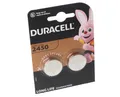 Produktbild: 2x Original Duracell Long Life Lithium Batterie CR2450 DL2450 ECR2450 Knopfzelle
