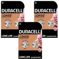 Produktbild: 3 x Duracell CR2450 2er Blister 3V Lithium