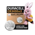 Produktbild: Duracell CR2450 Knopfzellen (2 Stück), CR 2450 Lithium-Knopfzellen 3 V