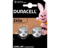 Produktbild: 2 x Original Duracell CR2450 DL2450 Lithium Knopfzelle 3V 24,5x5,0mm Batterie